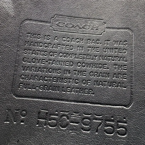 Coach Vintage Pocket Purse Bag 9755 black - Picture 12 of 12